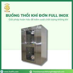 Airshower Full Inox304 – Buồng Thổi Khí Đơn full inox304