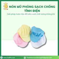 Nón Mũ Phòng Sạch Chống Tĩnh Điện Lưỡi Trai