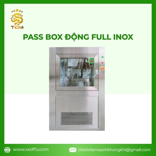 Pass box - Hộp chuyển hàng phòng sạch động full inox 304