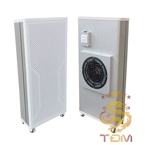 Mặt trước và mặt sau của máy lọc không khí