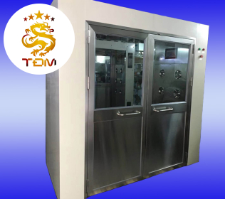 PHÒNG TẮM KHÍ ĐÔI MỞ CỬA VUÔNG GÓC