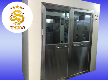 PHÒNG TẮM KHÍ ĐÔI MỞ CỬA VUÔNG GÓC