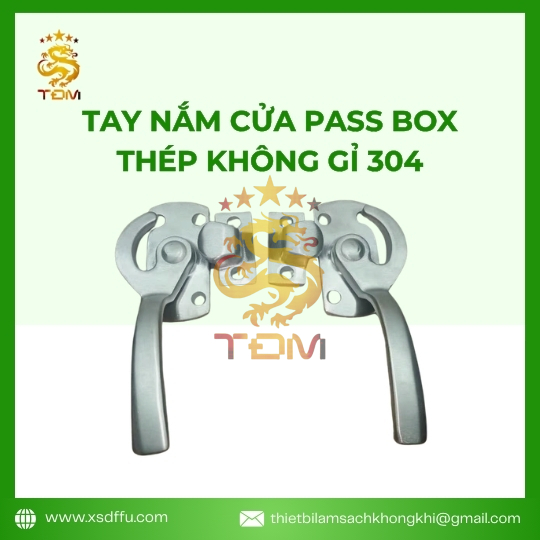 Tay nắm cửa Pass Box Inox 304