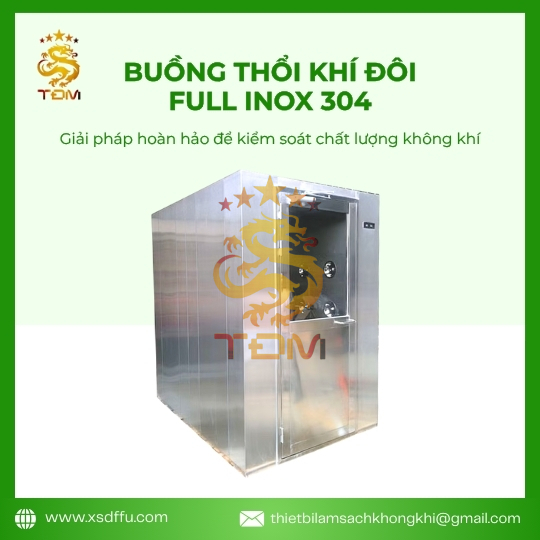 Buồng Thổi Khí Đôi (Air Shower) | Full Inox 304