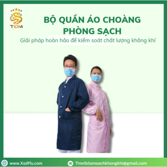 Bộ Quần Áo Choàng Phòng Sạch