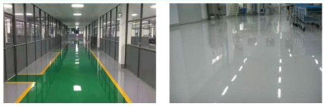 Epoxy tự san phẳng nên sàn