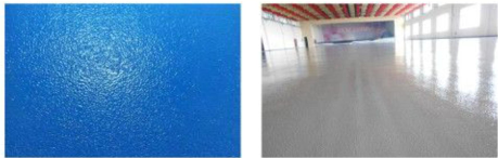 Sơn phủ epoxy cát màu tự san phẳng nền sàn1